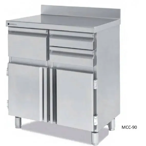 Módulo Bajo Mostrador de 2 Puertas y 2 Cajones y 1 Tolva MMC-90 Coreco