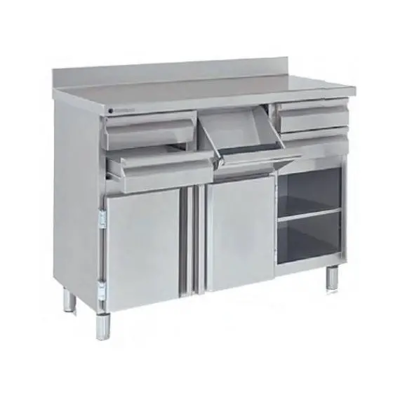 Módulo Bajo Mostrador de 2 Puertas y 4 Cajones y 1 Tolva MMC-140 Coreco