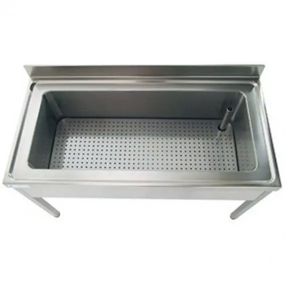 Fregadero grande con escurridor para verduras