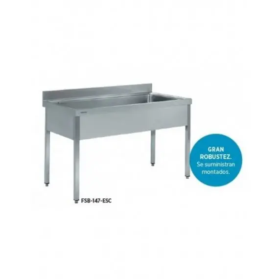 Fregadero grande con escurridor para verduras