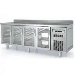 Bajo Mostrador 4 Puertas de Cristal MCGV-250 (Congelación) Coreco
