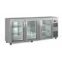 Bajo Mostrador Refrigerado de 3 Puertas de Cristal NBIE-200. Coreco
