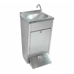 Lavamanos de Pie sistema push y caño Giratorio