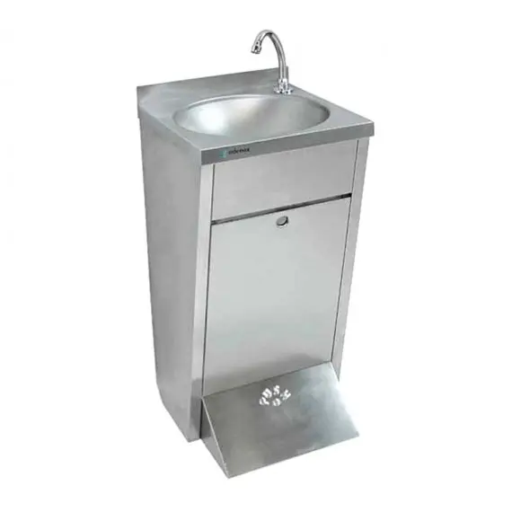 Lavamanos de Pie sistema push y caño Giratorio