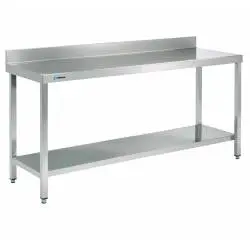 Mesa de Trabajo Mural Fondo 500 mm Acero Inoxidable edenox