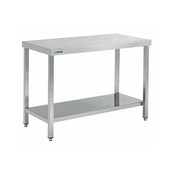 Mesa Central Fondo 700 mm acero Inoxidable Edenox 