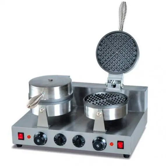 Máquina de Gofres Placa Redonda