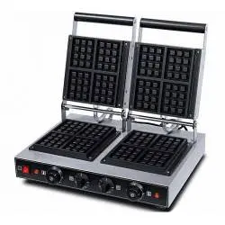 Máquina de Gofres de 2 placas Cuadradas