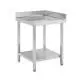 Mesa de Trabajo Acero Inoxidable satinado Esquinera