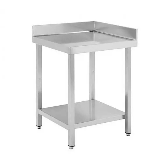 Mesa de Trabajo Acero Inoxidable satinado Esquinera