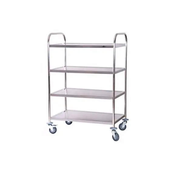 Carros de Servicio Acero Inoxidable 4 Estantes