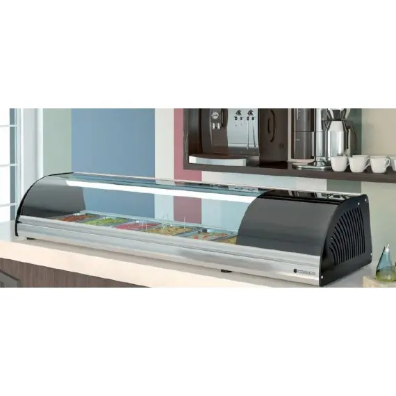 Vitrina Refrigerada para Tapas con 4 Cubetas BCC-4. Coreco