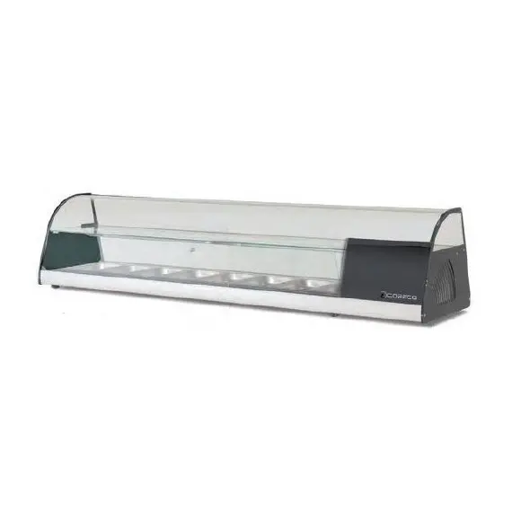 Vitrina Refrigerada para Tapas para 8 Platos con Estante BCLD-8. Coreco