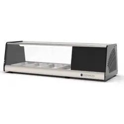 Vitrina Refrigerada para Tapas con 6 Cubetas BPC-6. Coreco