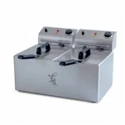 Freidora Electrica Sobremesa Movilfrit 2 Cestas 8+8 Litros