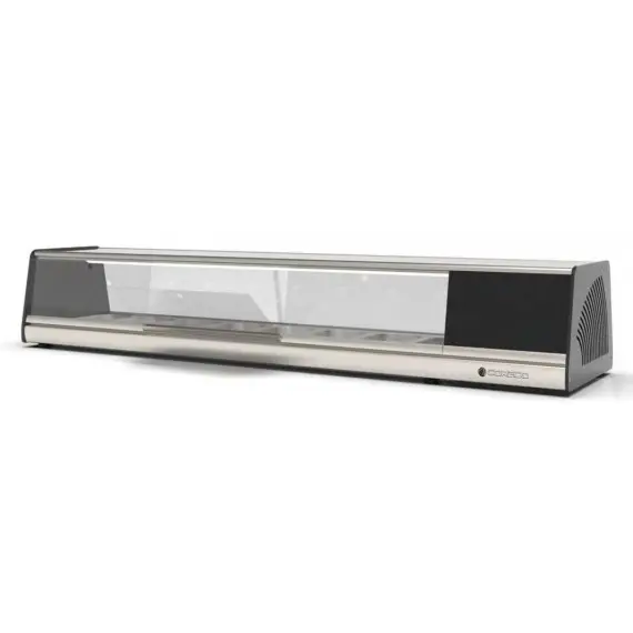 Vitrina Refrigerada para Sushi con 8 Cubetas BPCS-8. Coreco