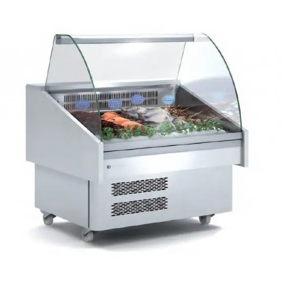 Vitrina Carro Refrigerada Especial Pescado o Marisco CEEC-100-CC. Coreco