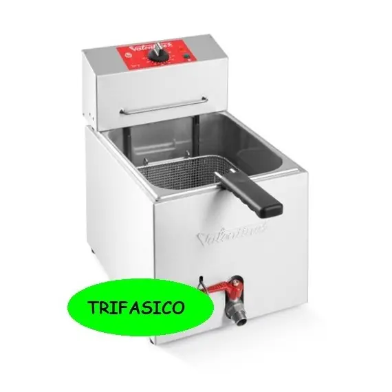 Freidora Eléctrica Sobremesa Cuba 5,5/7 Litros TF-7T. Trifásica. Romagsa