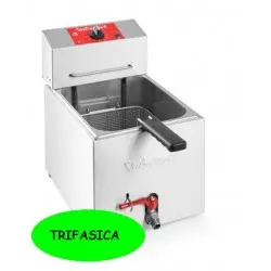 Freidora Eléctrica Sobremesa Cuba 8/10 Litros TF-10. Trifásica. Romagsa