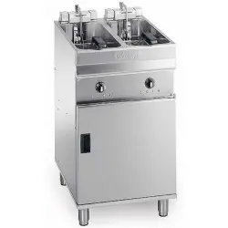 Freidora Eléctrica con Mueble de 2 Cubas de 9/10 Litros EVO-2525T (Turbo). Trifásica. Romagsa