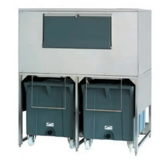 Depósito de Almacenamiento para Máquina Fabricador de Hielo en Escamas BIN 500 DRB (DOUBLE ROLLER). Romagsa