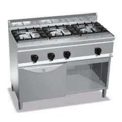 Cocina a Gas 3 Fuegos+Horno Fondo 60 cm G6F3BH12+FG1. Romagsa