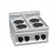 Cocina Sobre Encimera Eléctrica de 4 Fuegos Fondo 60 cm E6P4B. Romagsa