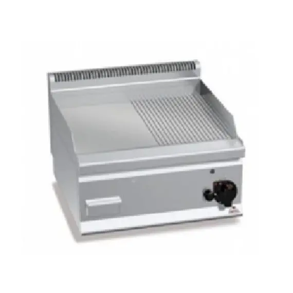 Fry Top 600 a Gas Placa Mitad Lisa Mitad Acanalada G6FM6B. Romagsa