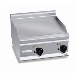 Fry Top 600 Eléctrico Placa Lisa de Cromo Duro E6FL6BP-2/CR. Romagsa