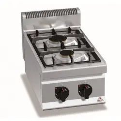 Cocina a Gas Sobremesa 2 Fuegos High Power G7F2B. Romagsa