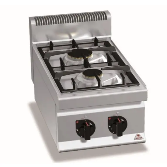 Cocina a Gas Sobremesa 2 Fuegos Max Power G7F2BP. Romagsa