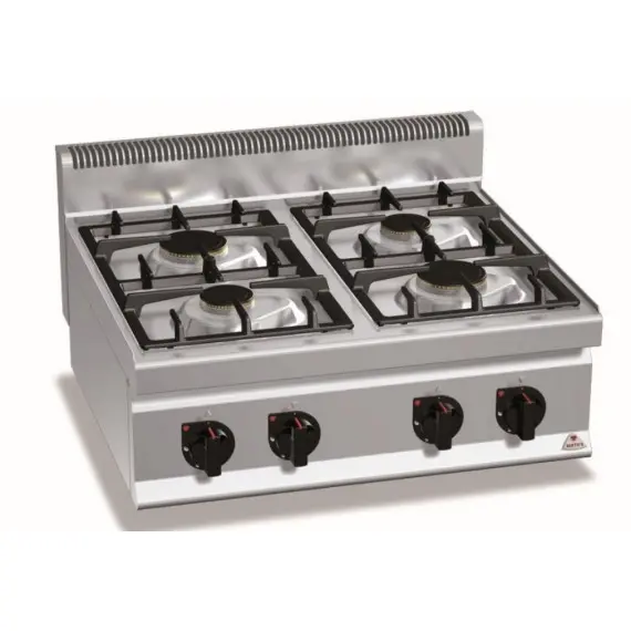 Cocina a Gas Sobremesa 4 Fuegos High Power G7F4B. Romagsa