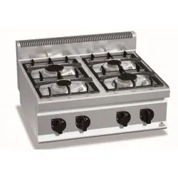 Cocina a Gas Sobremesa 4 Fuegos Max Power G7F4BP. Romagsa