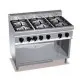 Cocina a Gas 6 Fuegos con Horno GN 2/1 High Power G7F6+FG. Romagsa