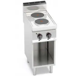 Cocina Eléctrica 2 Fuegos Redondos con Mueble E7P2M. Romagsa