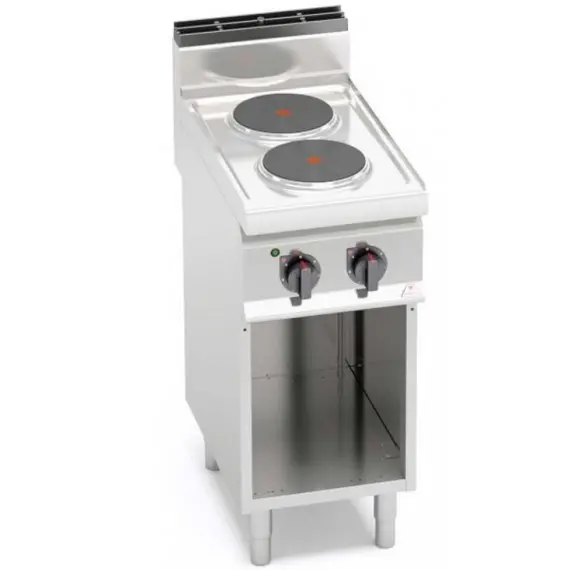 Cocina Eléctrica 2 Fuegos Redondos con Mueble E7P2M. Romagsa