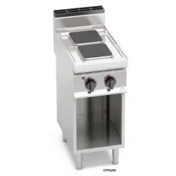 Cocina Eléctrica 2 Fuegos Cuadrados con Mueble E7PQ2M. Romagsa