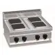 Cocina Eléctrica 4 Fuegos Cuadrados Sobremesa E7PQ4B. Romagsa