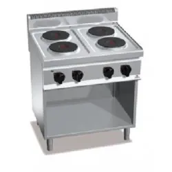 Cocina Eléctrica 4 Fuegos Redondos con Mueble E7P4M. Romagsa