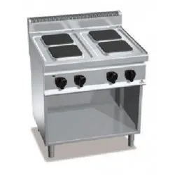Cocina Eléctrica 4 Fuegos Cuadrados con Mueble E7PQ4M. Romagsa