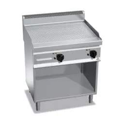Fry Top Eléctrico con Mueble Placa Acanalada E7FR8MP-2. Romagsa