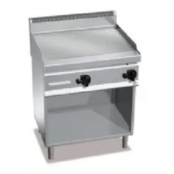 Fry Top Eléctrico con Mueble COMPOUND Placa Lisa E7FL8MP-2/CPD. Romagsa