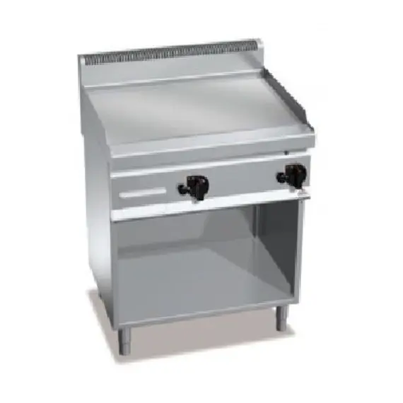 Fry Top Eléctrico con Mueble COMPOUND Placa Lisa E7FL8MP-2/CPD. Romagsa