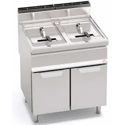 Freidora a Gas con Mueble, 2 Cubas 20+20 Litros GL20+20M. Romagsa
