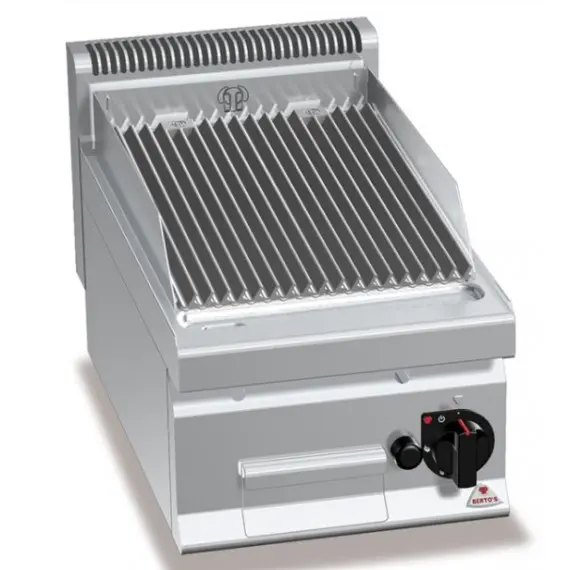 Parrilla-Barbacoa a Gas Sobremesa con Piedra Volcánica PLG40B/G. Romagsa