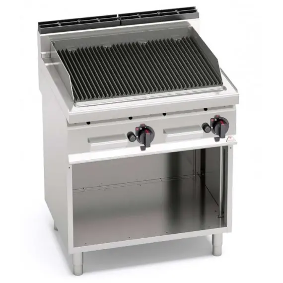 Parrilla-Barbacoa a Gas con Mueble de Piedra Volcánica PLG80M/G. Romagsa
