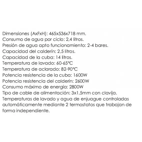 Lavavajillas Cesta 40x40 LVJS40-AB-DT. Romux