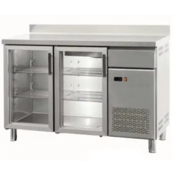 Mesa Refrigerada Fondo 600 de 3 Puertas de Cristal MRCH-200V