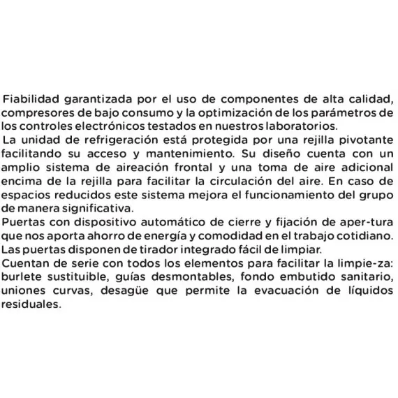 Mesa Refrigerada Fondo 600 de 4 Puertas de Cristal MRCH-250V