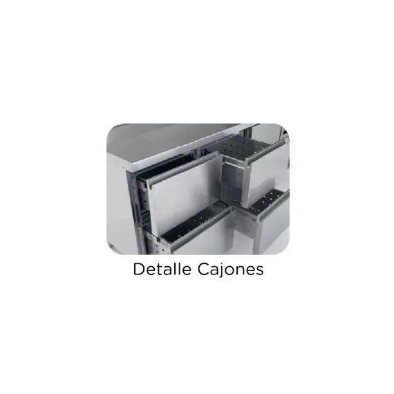 Mesa Refrigerada Fondo 600 de 4 Cajones MRCH-150-4
